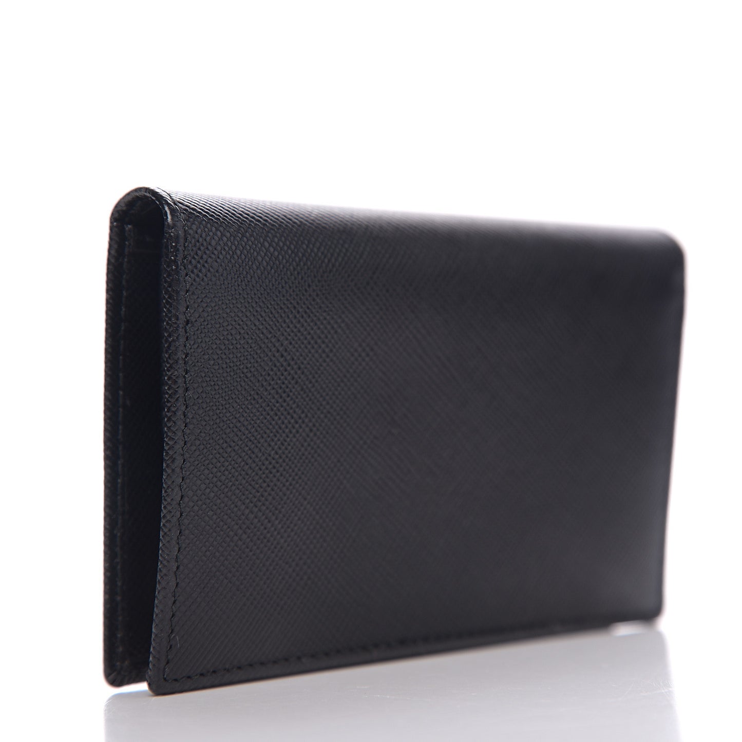 Saffiano Oro Card Holder Black