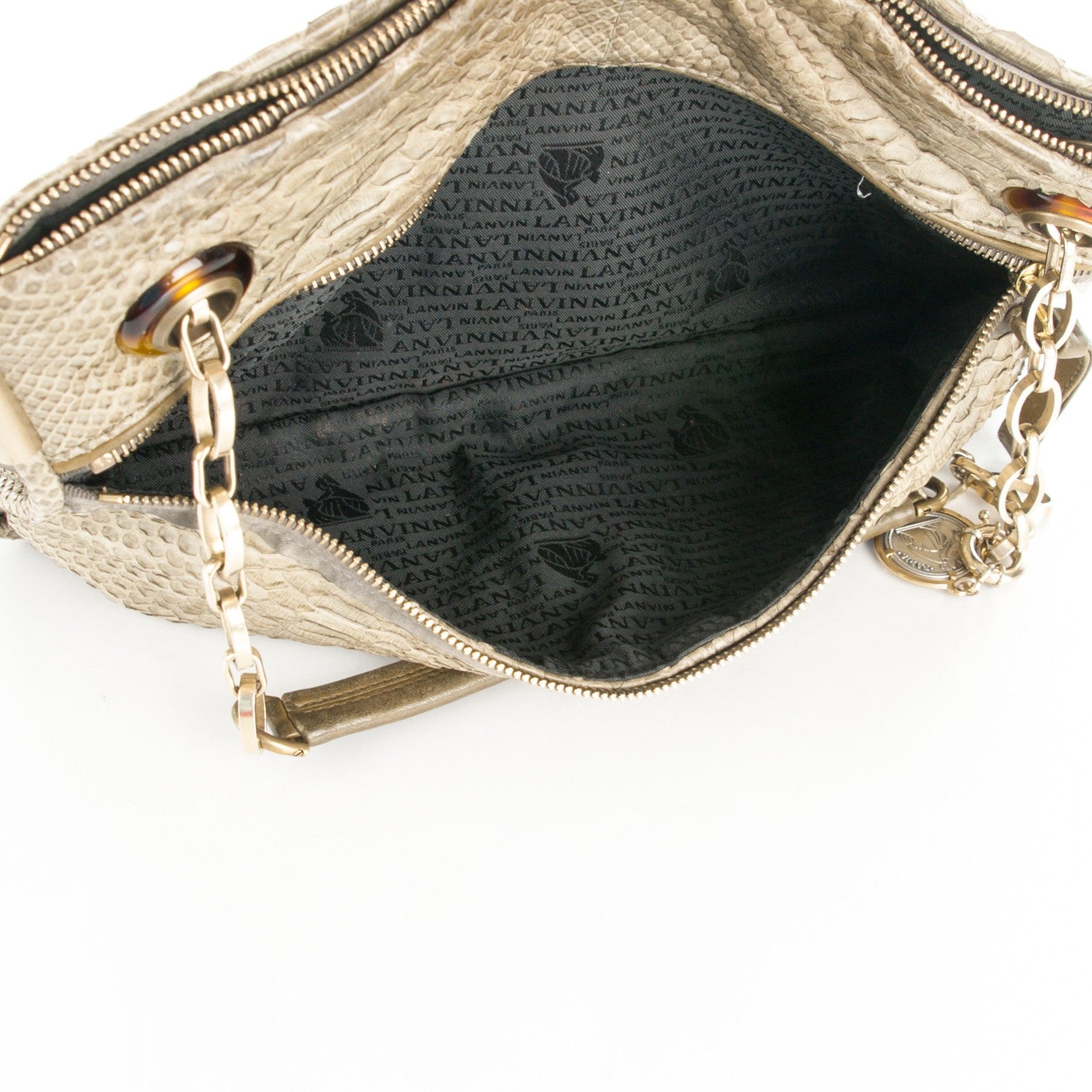 Lanvin Python Medium Amalia Shoulder Bag Green 7 of 8