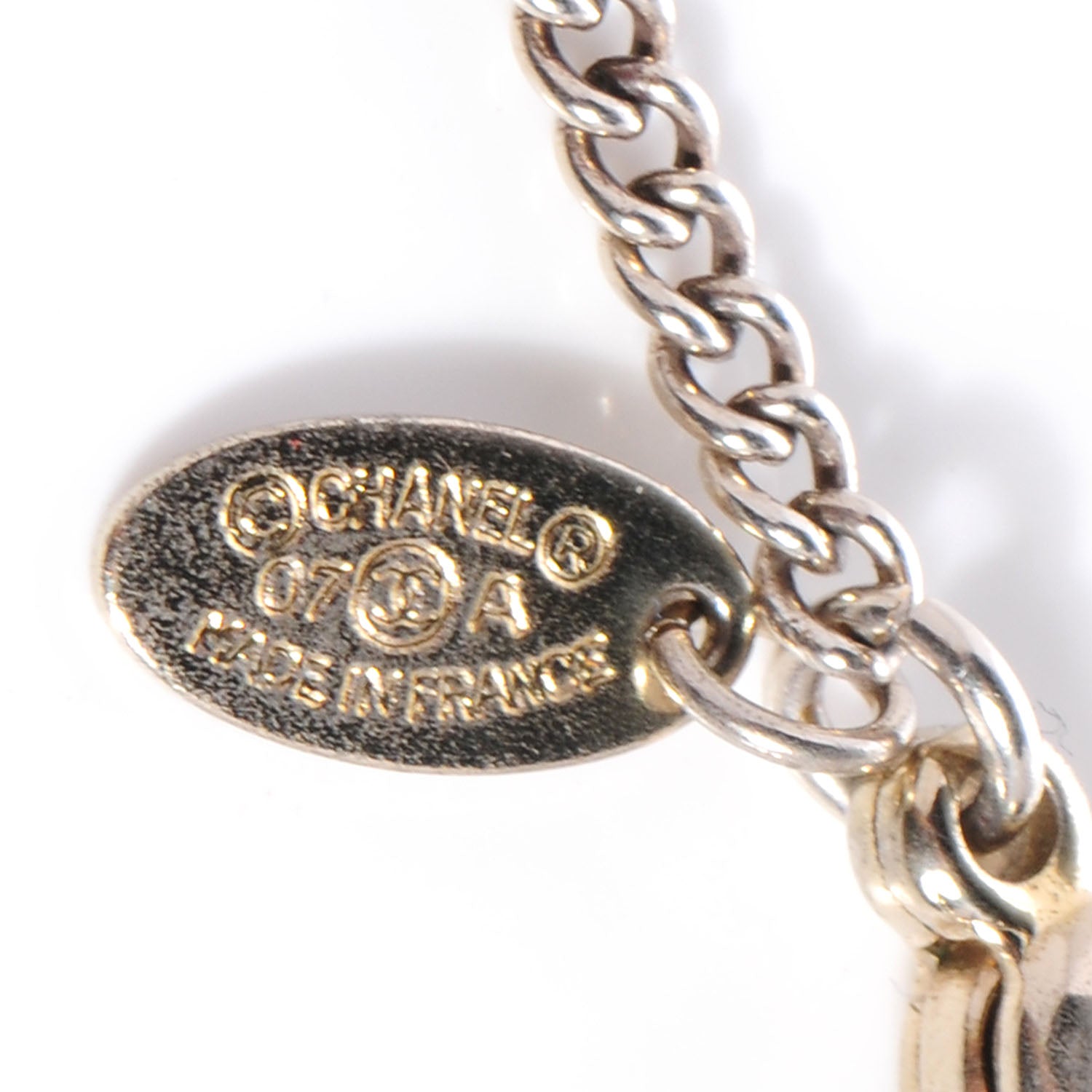 Chanel Glitter CC Crystal Necklace Black 4 of 6