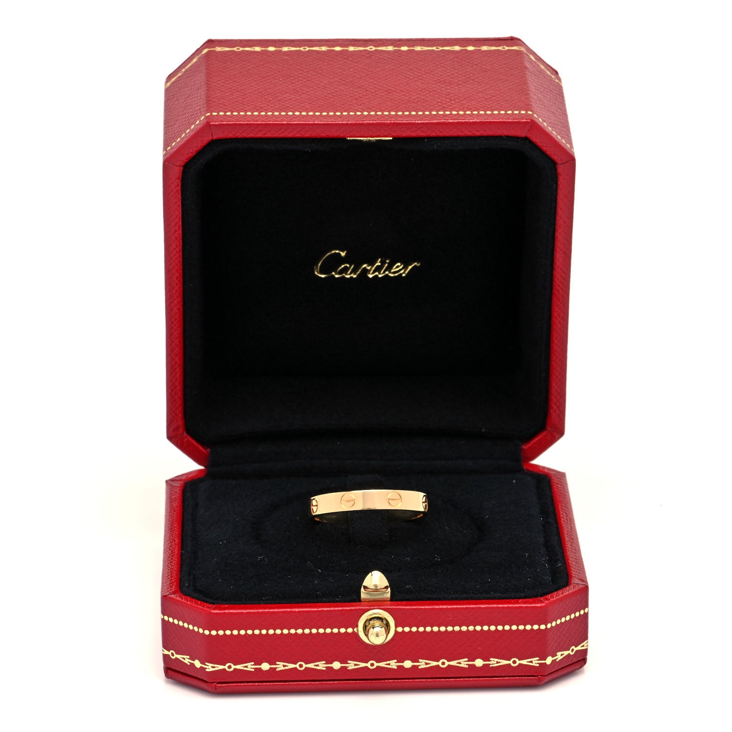 Cartier 18K Yellow Gold 3.5mm LOVE Wedding Band Ring 61 9.5 5 of 5