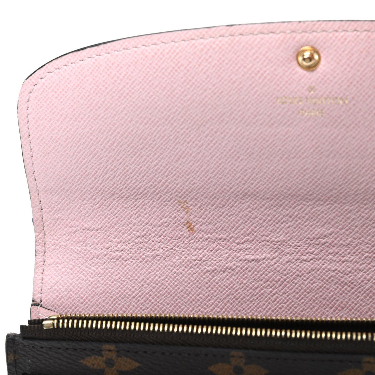 Monogram Emilie Wallet Rose Ballerine