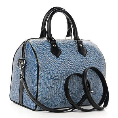 Louis Vuitton Epi Speedy Bandouliere 25 Denim Light 3 of 9