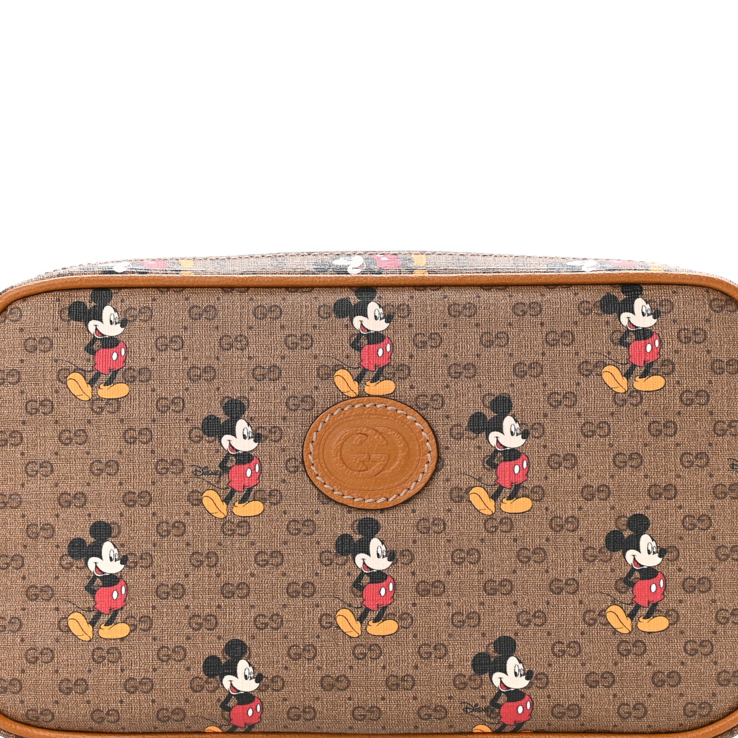 X DISNEY Mini Vintage GG Supreme Monogram Mickey Mouse Small Belt Bag 120 48 Beige Vintage Sun Oil