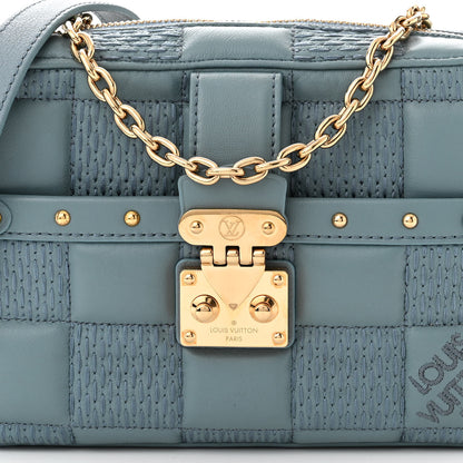 Louis Vuitton Lambskin Damier Quilt Troca PM Glacier 7 of 9