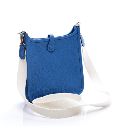Hermes Taurillon Clemence Amazone Evelyne TPM Mykonos Blanc 2 of 10