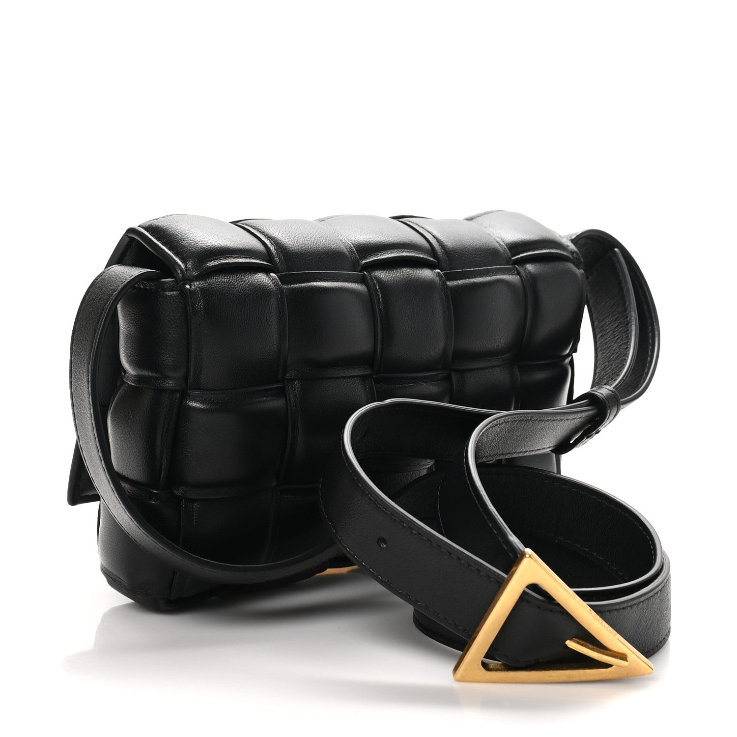 Bottega Veneta Nappa Maxi Intreccio Small Padded Cassette Crossbody Bag Black 3 of 9