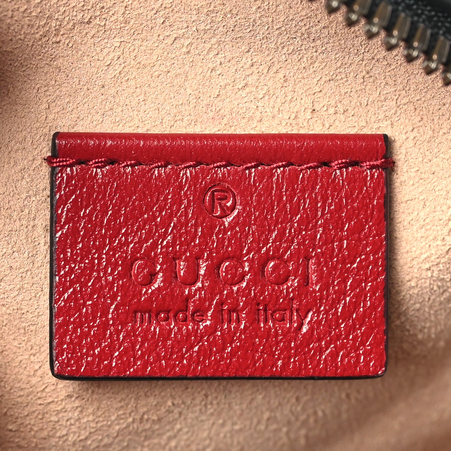 Gucci Vintage Effect Calfskin Matelasse Diagonal Mini Torchon GG Marmont Round Shoulder Bag Black Romantic Cherry 6 of 10