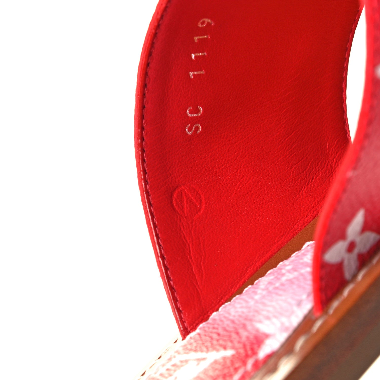 Louis Vuitton Monogram Escale Palma Sandals 38.5 Rouge 11 of 14