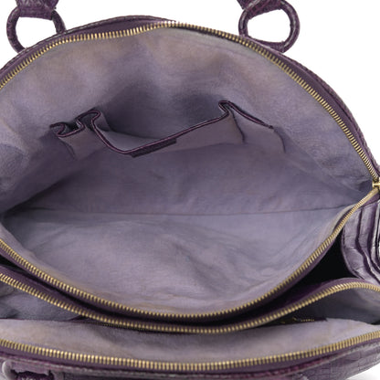 Nancy Gonzalez Crocodile Dome Satchel Purple 4 of 14