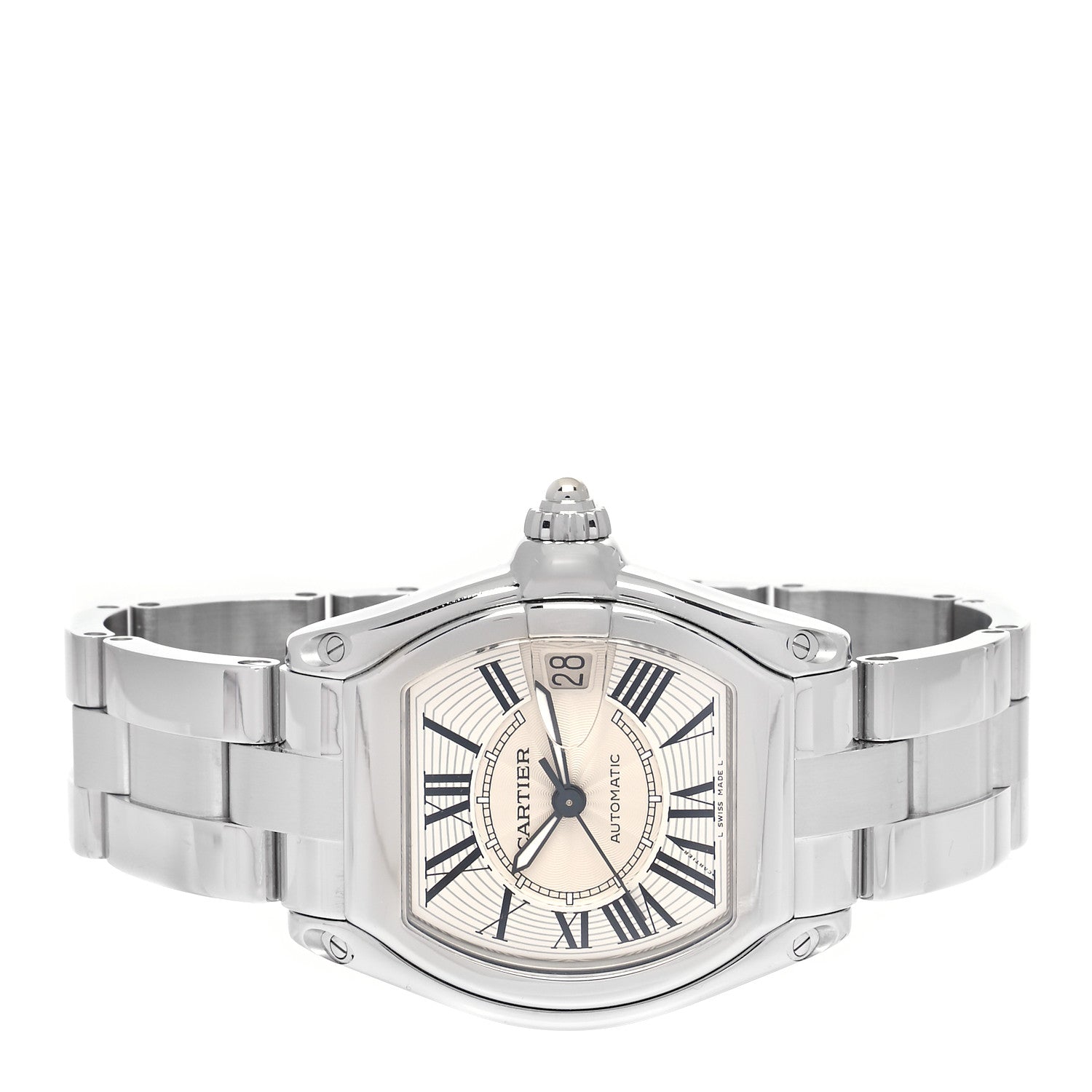 Cartier Stainless Steel 37mm Roadster Automatic Watch 2 of 5