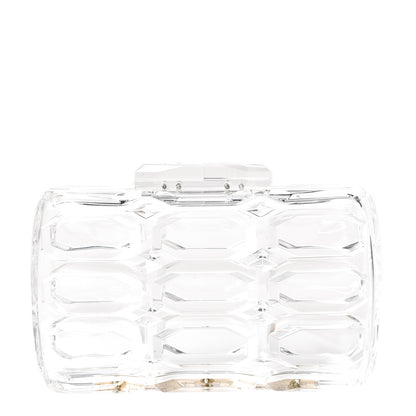Gucci Plexiglass Aristrographic Box Clutch Translucent 1 of 11