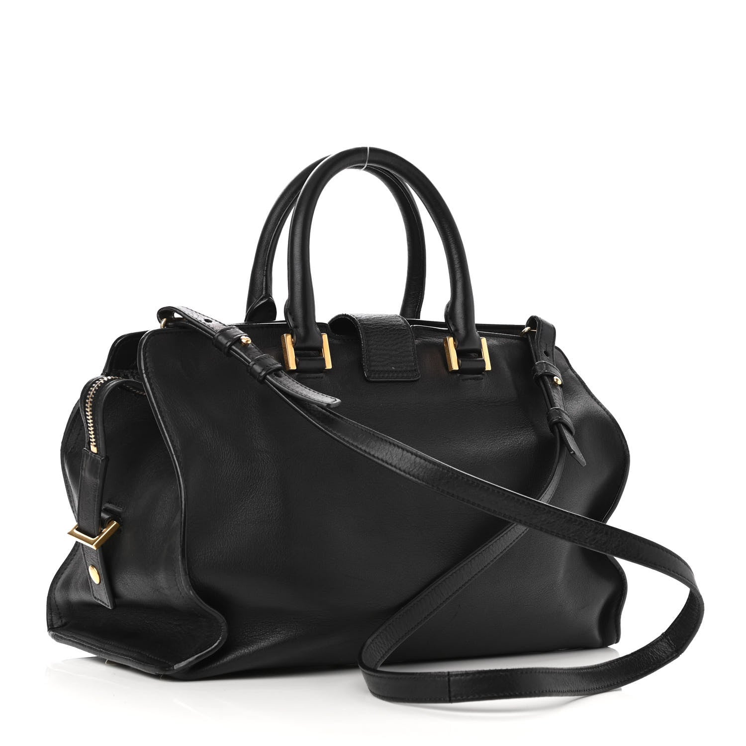 Saint Laurent Calfskin Small Classic Y Cabas Navy Blue 3 of 11