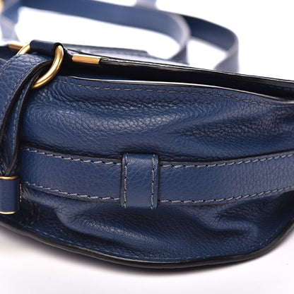 Chloe Calfskin Mini Marcie Round Crossbody Bag Royal Navy 8 of 12