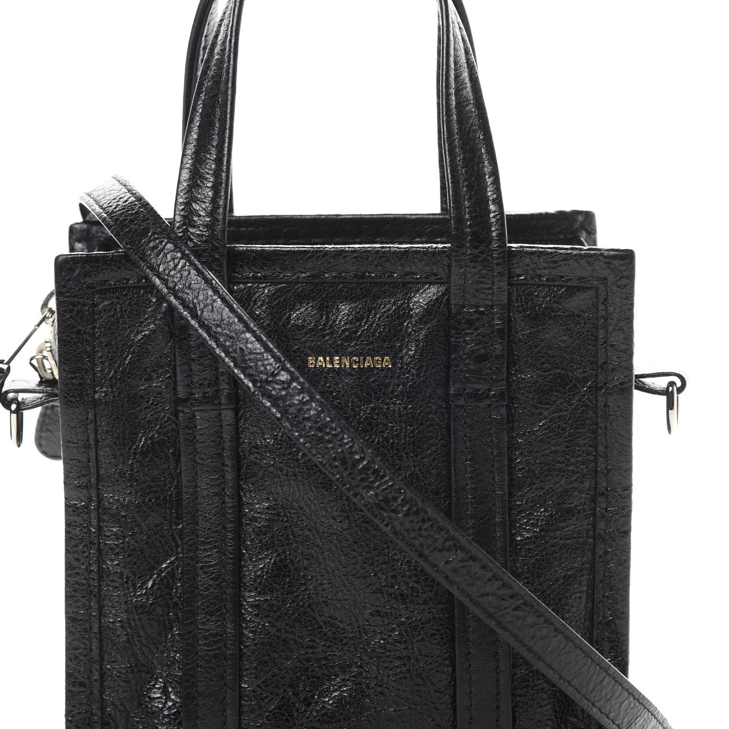 Balenciaga Agneau XXS Bazar Shopper Tote Black 8 of 11