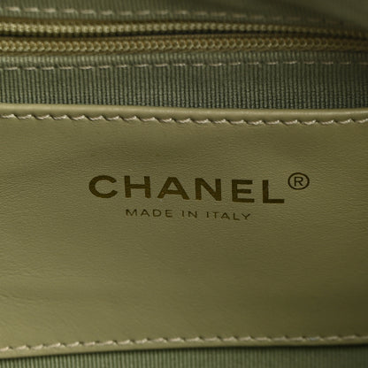 Chanel Shiny Lambskin Quilted Trendy Pockets Hobo Green 6 of 11