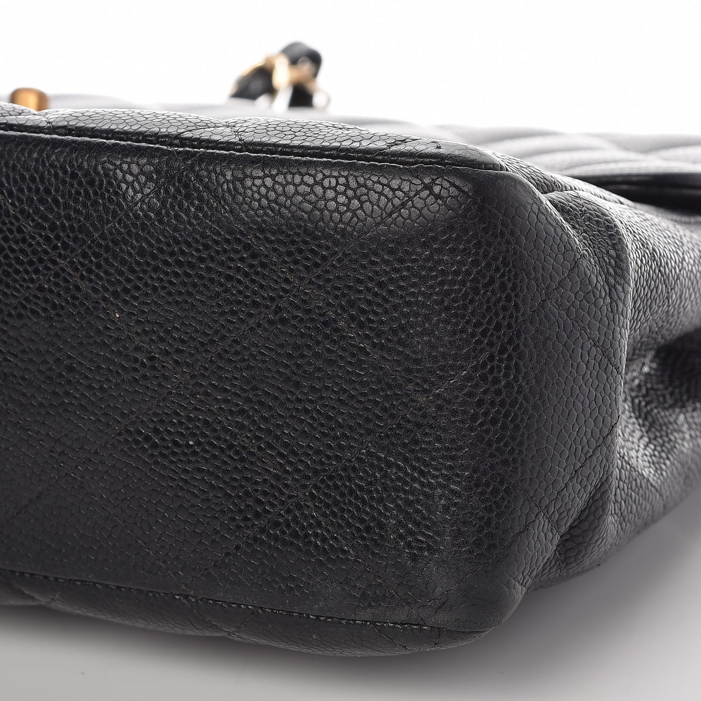 Caviar Quilted Jumbo Single Flap Black