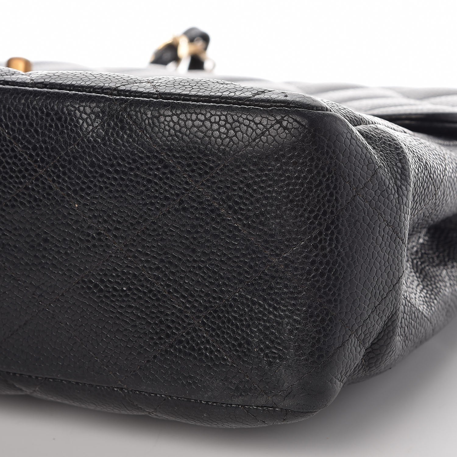 Chanel Caviar Quilted Jumbo Single Flap Black 18 of 20
