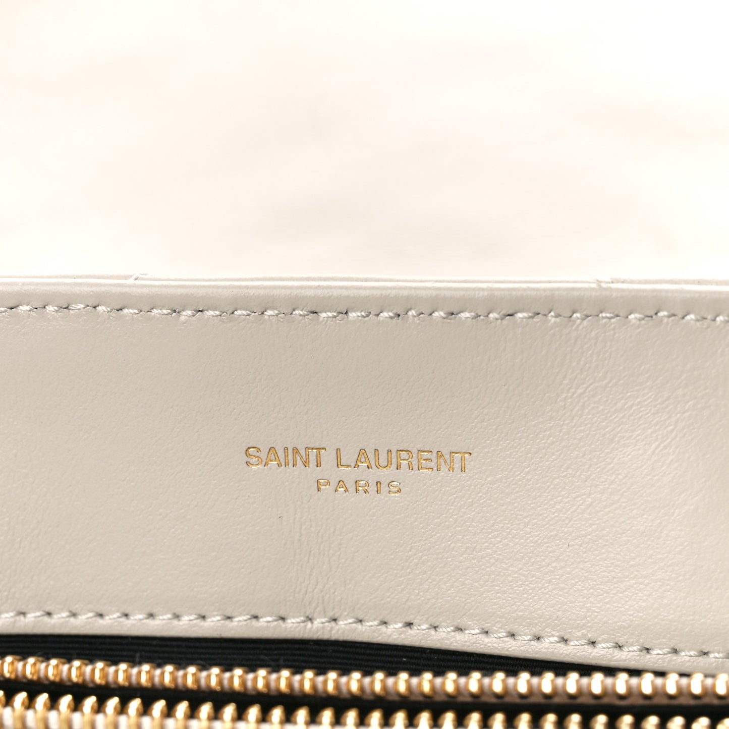 Calfskin Y Quilted Monogram Medium Loulou Chain Satchel Crema Soft