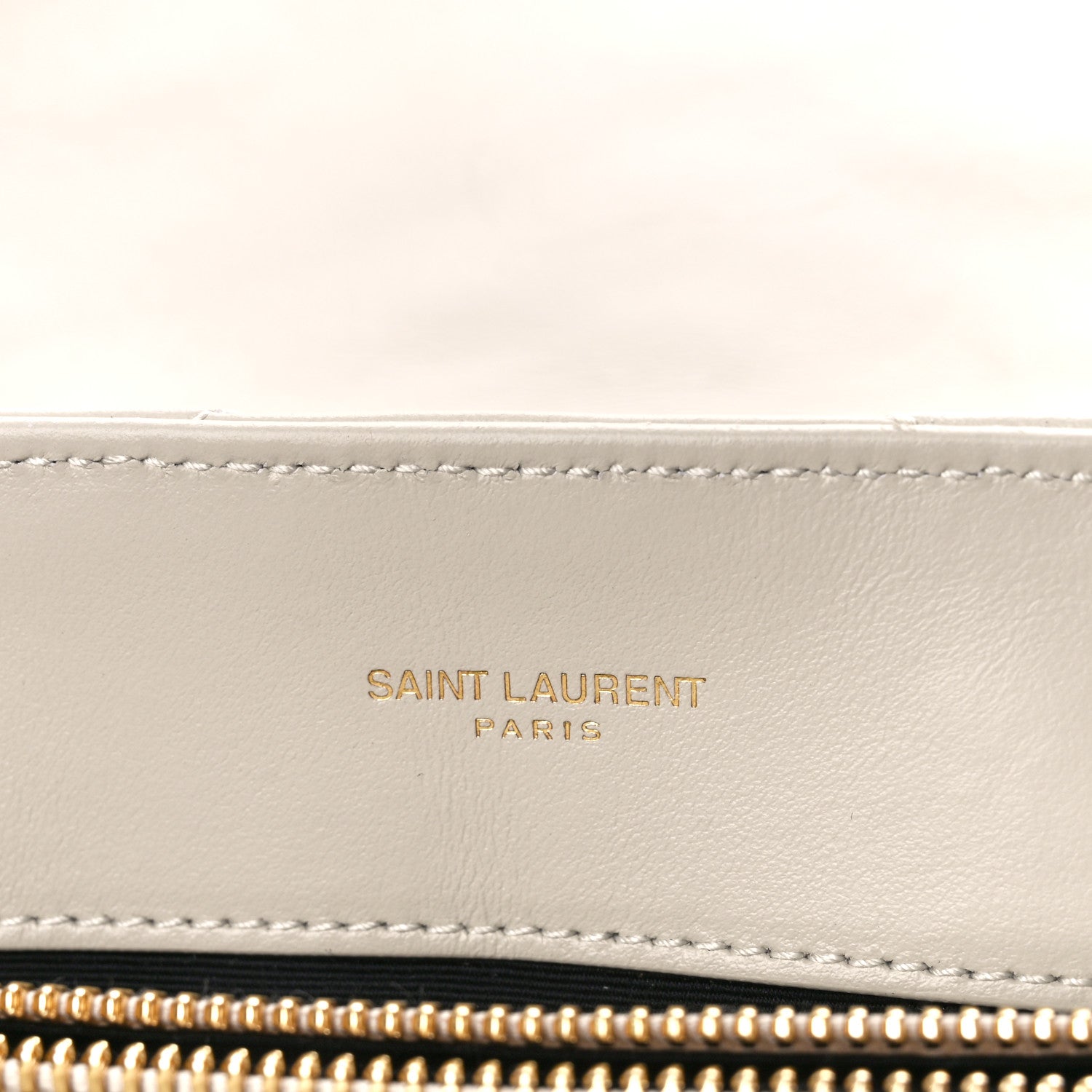 Saint Laurent Calfskin Y Quilted Monogram Medium Loulou Chain Satchel Crema Soft 6 of 11