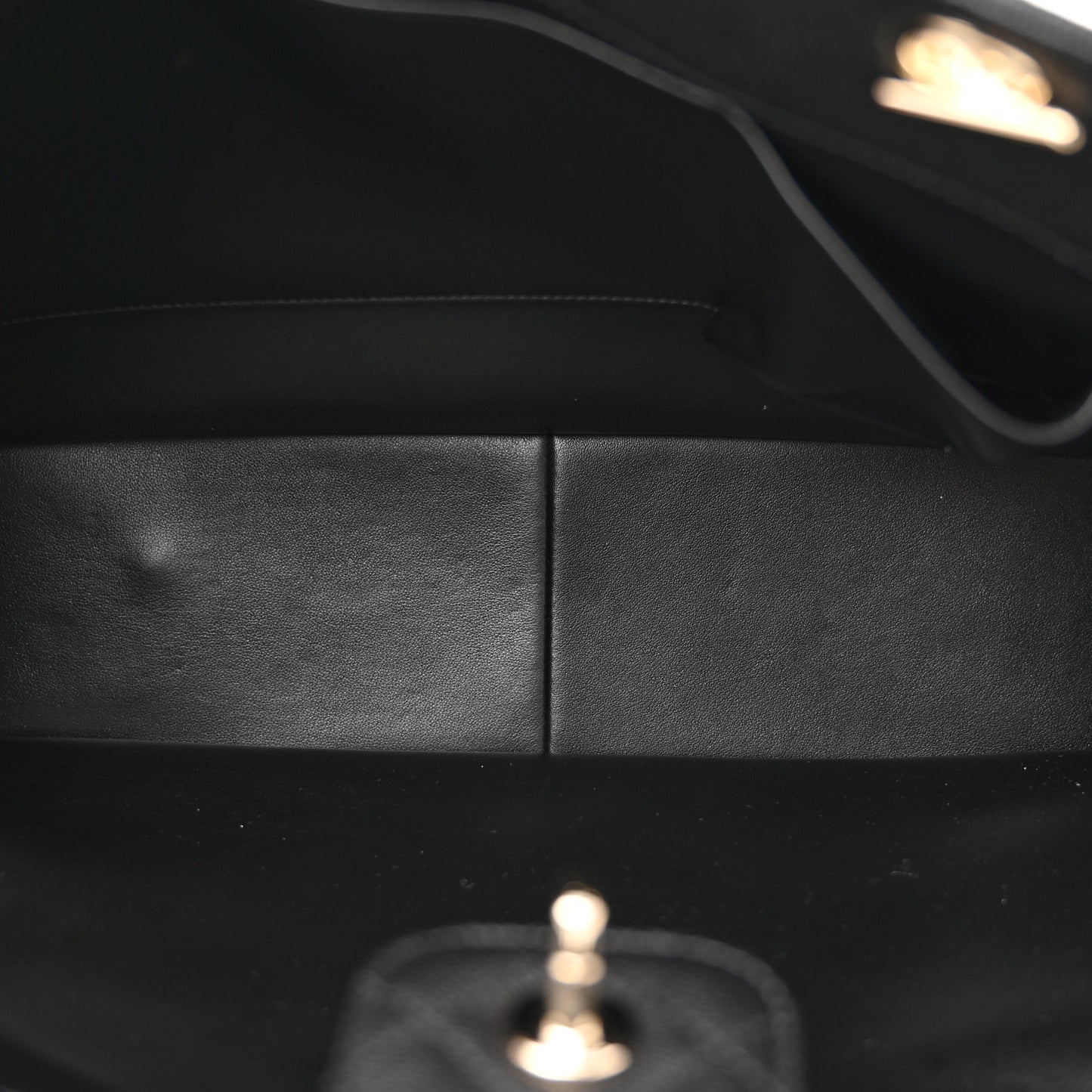 Caviar Quilted Large Shopping Tote Black