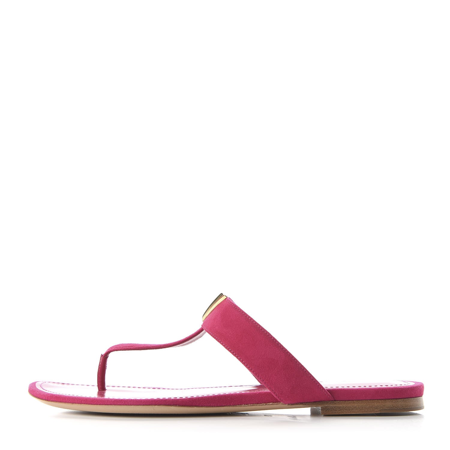 Louis Vuitton Suede Bahiana Flat Thong Sandals 39 Fuchsia 1 of 8