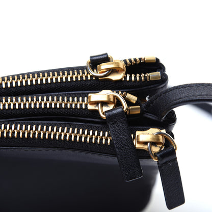 Celine Lambskin Small Trio Crossbody Bag Black 19 of 19