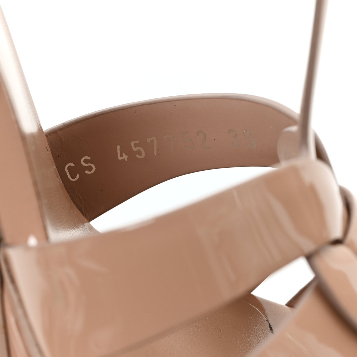 Patent Tribute 105 Platform Sandals 39 Nude