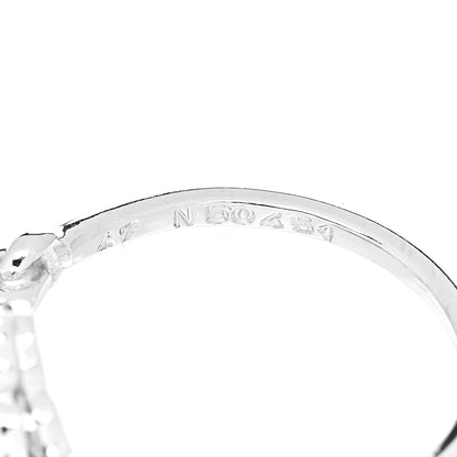 Cartier 18K White Gold Diamond Hindu Floral Ring 47 4 5 of 5