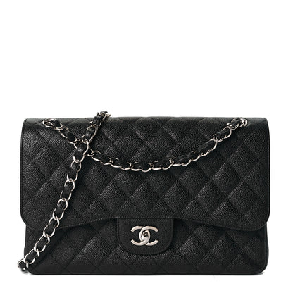 Chanel Caviar Quilted Jumbo Double Flap Black 1 of 7