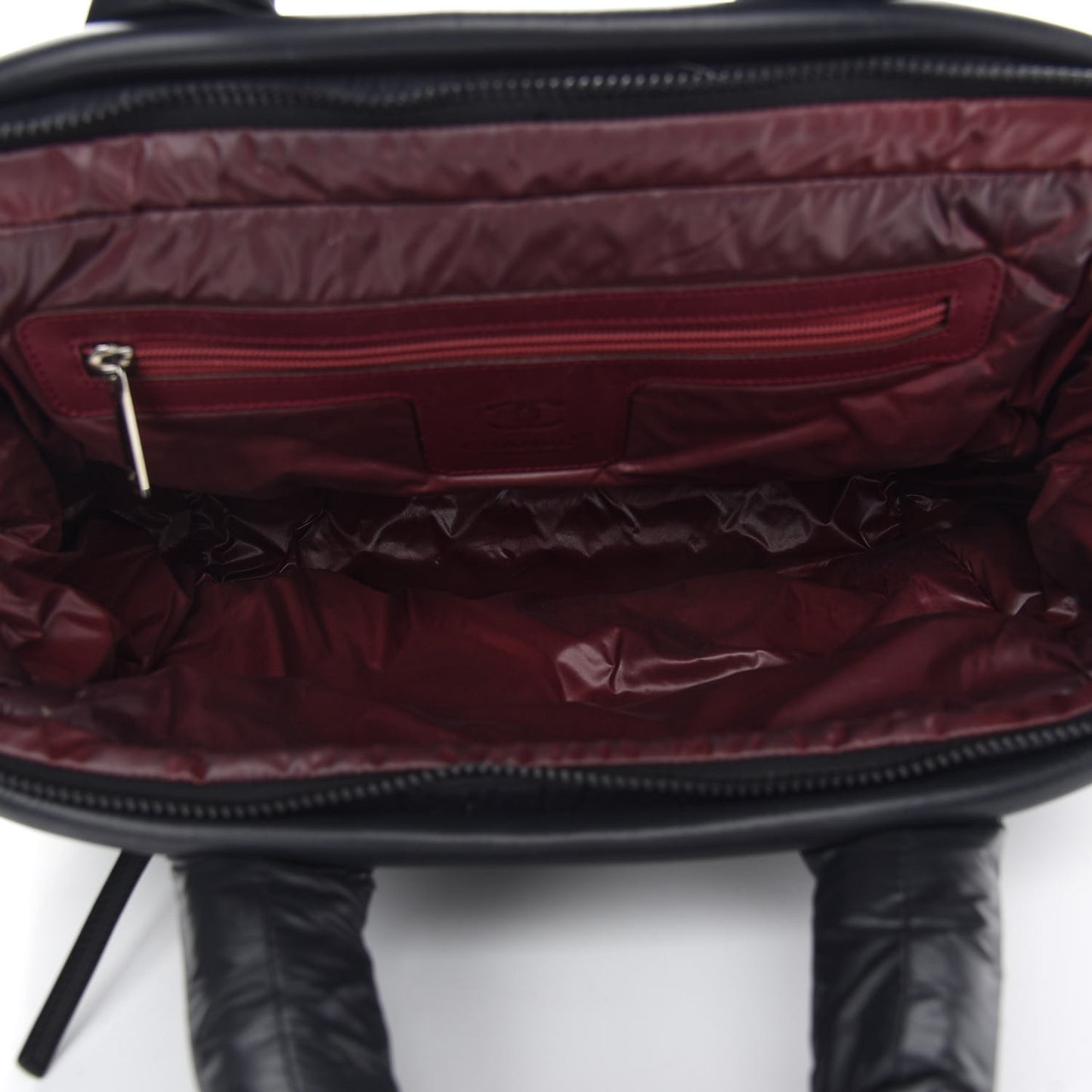Nylon Quilted Medium Coco Cocoon Tote Black
