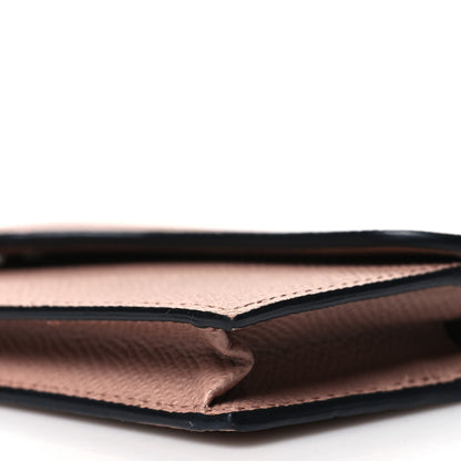 Christian Dior Grained Calfskin Saddle Card Holder Blush 10 of 10