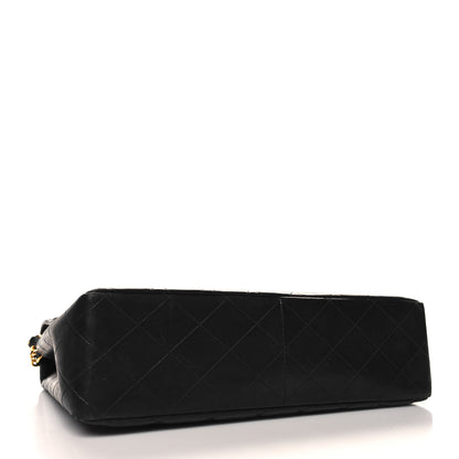 Chanel Lambskin Quilted Jumbo Single Flap Black 4 of 11