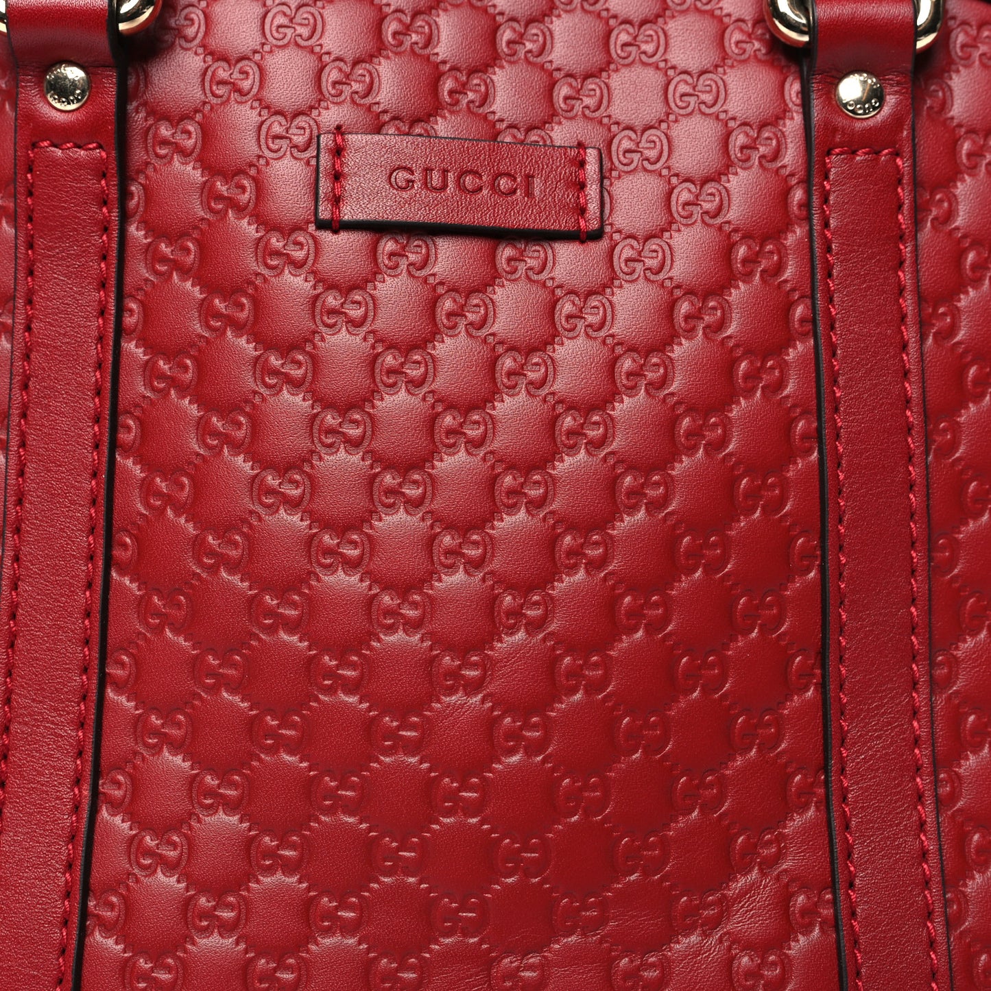 Soft Microguccissima Mini Dome Bag Rosso