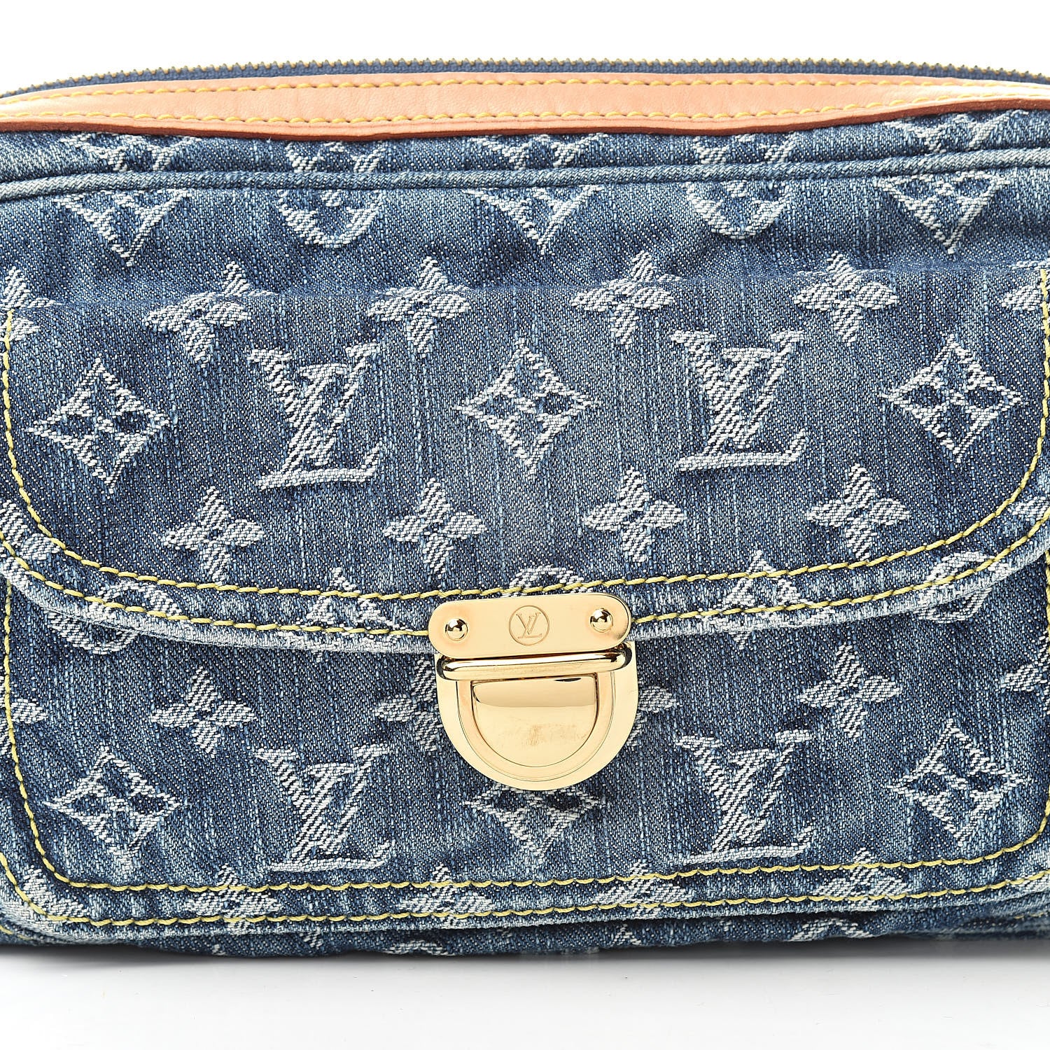 Louis Vuitton Monogram Denim Bum Bag Blue 8 of 10