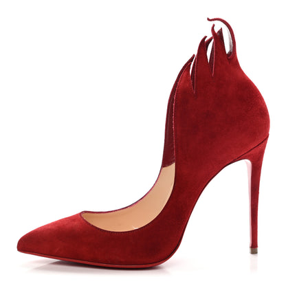 Christian Louboutin Suede Victorina 100 Pumps 35.5 Carmin 1 of 7