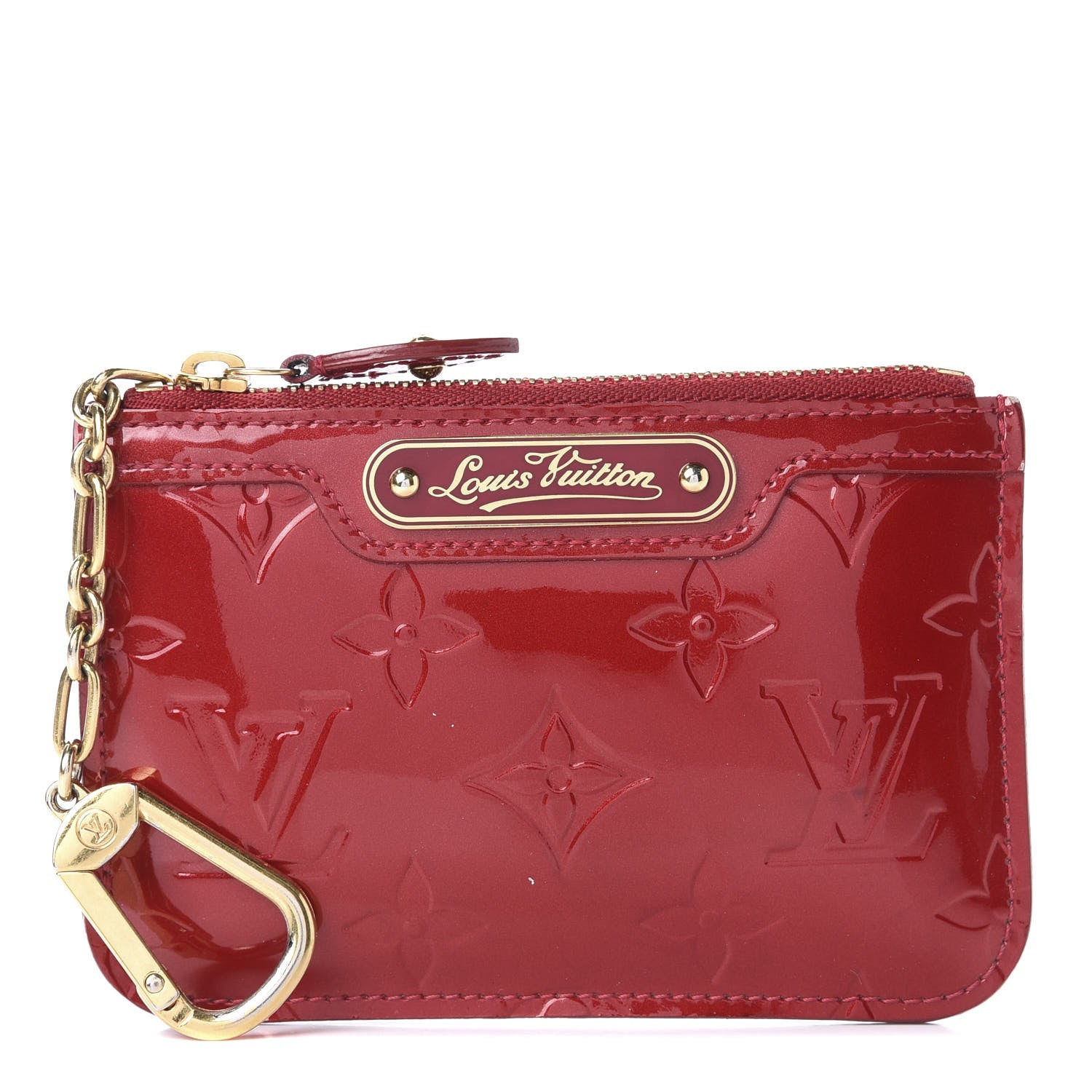Louis Vuitton Vernis Key Pouch Pomme D'Amour 1 of 12