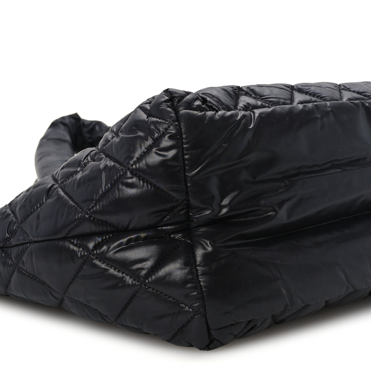 Chanel Nylon Quilted Small Coco Cocoon Tote Black 10 of 11