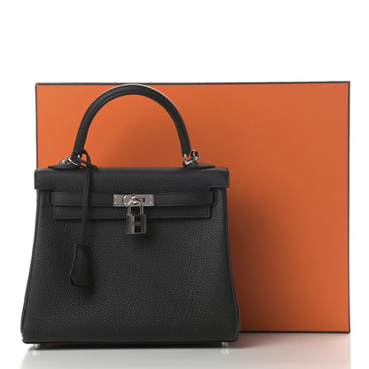 Hermes Togo Kelly Retourne 25 Black 13 of 13