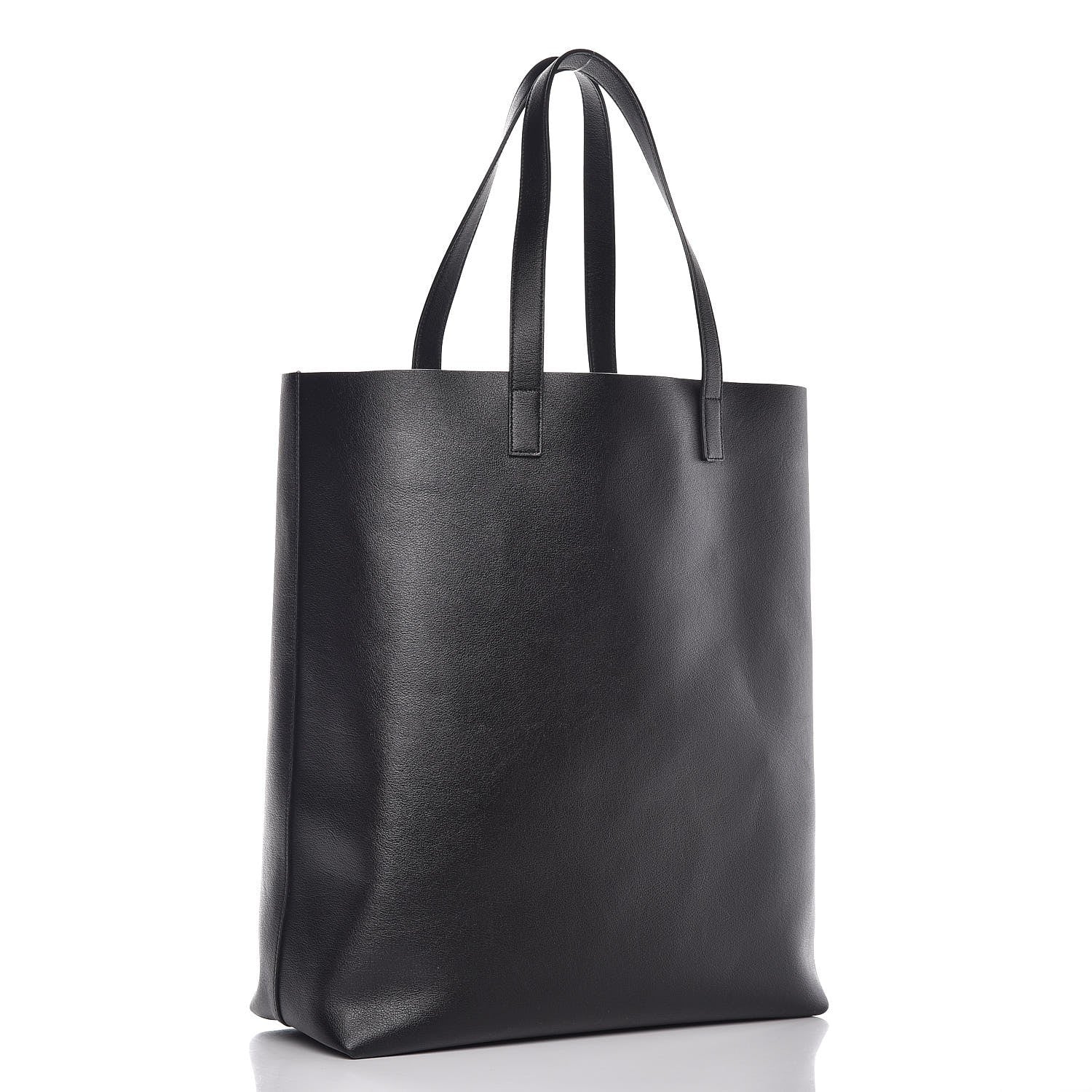 Saint Laurent Calfskin Heart Shopping Tote Black 4 of 7