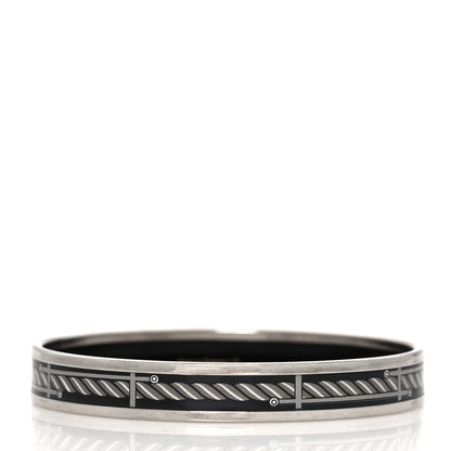 Hermes Enamel Printed Narrow Quadridge Bracelet 65 Art Moderne 3 of 5