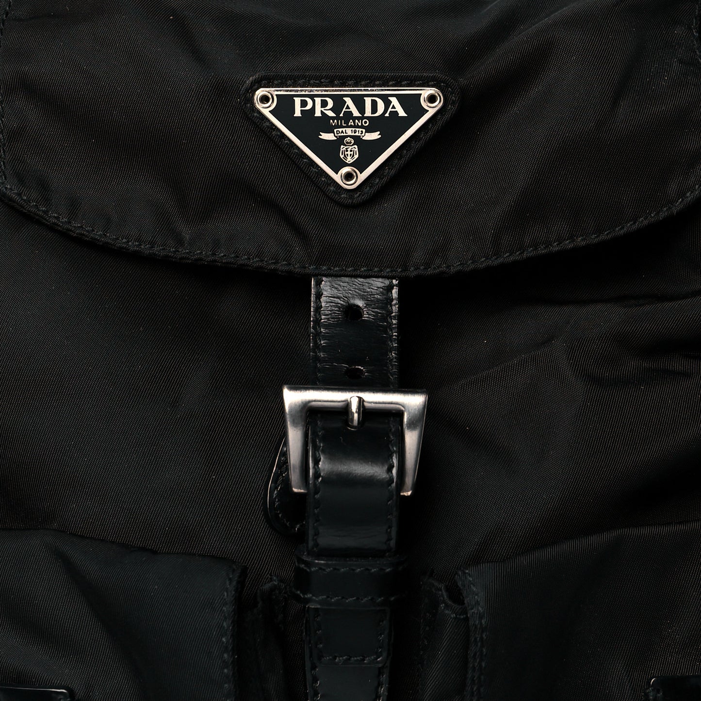 Nylon Vela Medium Backpack Black