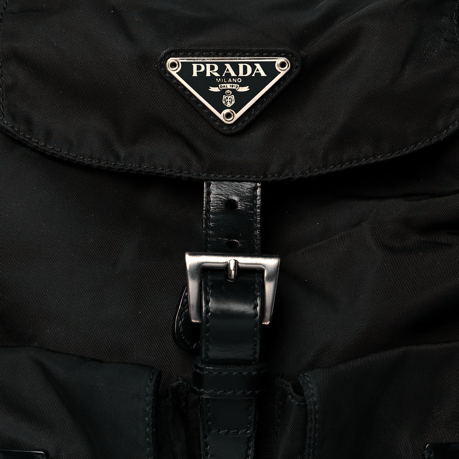 Prada Nylon Vela Medium Backpack Black 7 of 9
