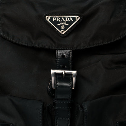 Prada Nylon Vela Medium Backpack Black 7 of 9