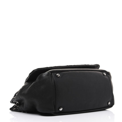 Chanel Calfskin Diamond Stitch Accordion Flap Black 4 of 16