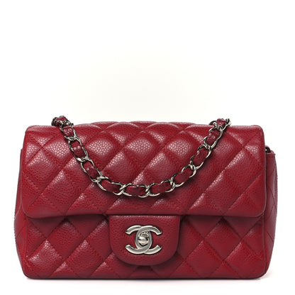 Chanel Caviar Quilted Mini Rectangular Flap Red 1 of 11