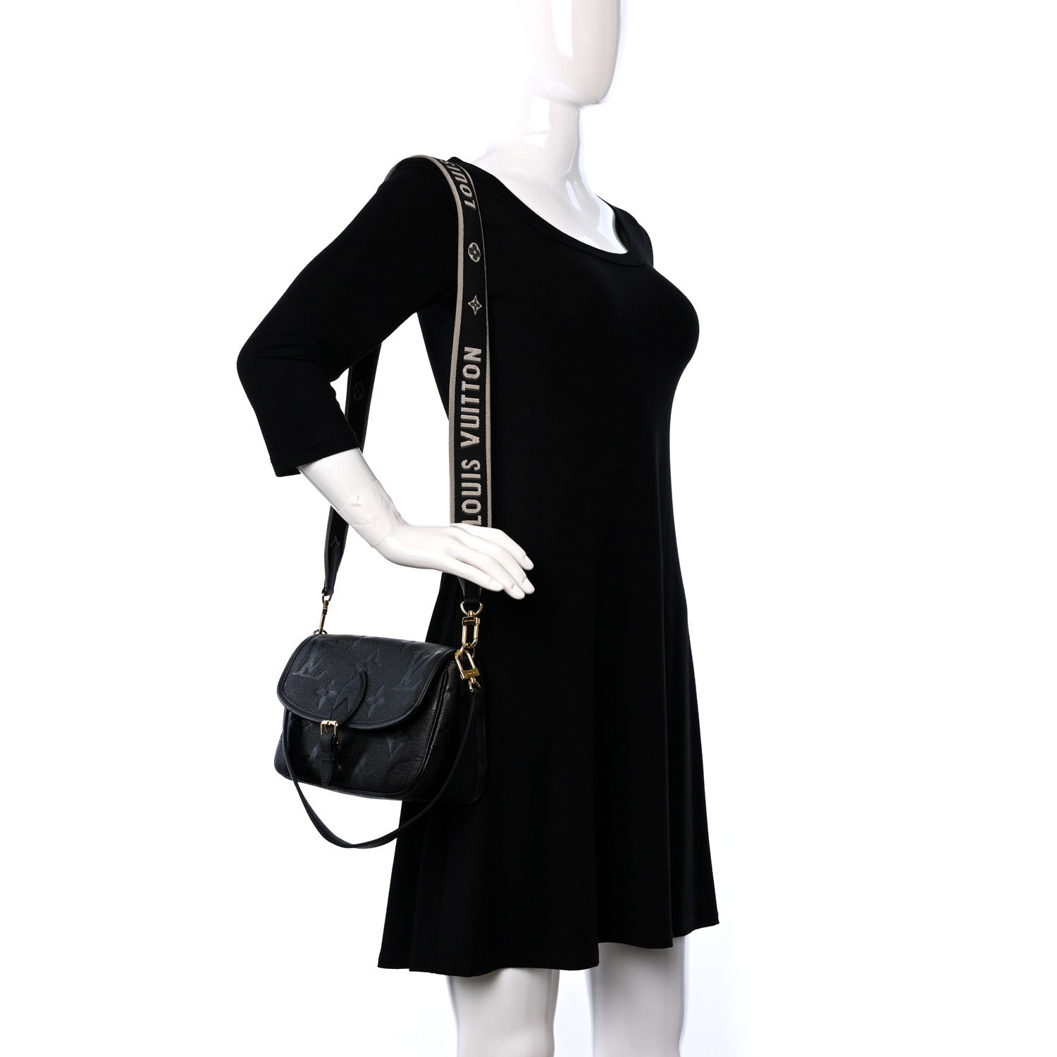 Louis Vuitton Empreinte Monogram Giant Diane Black 2 of 8