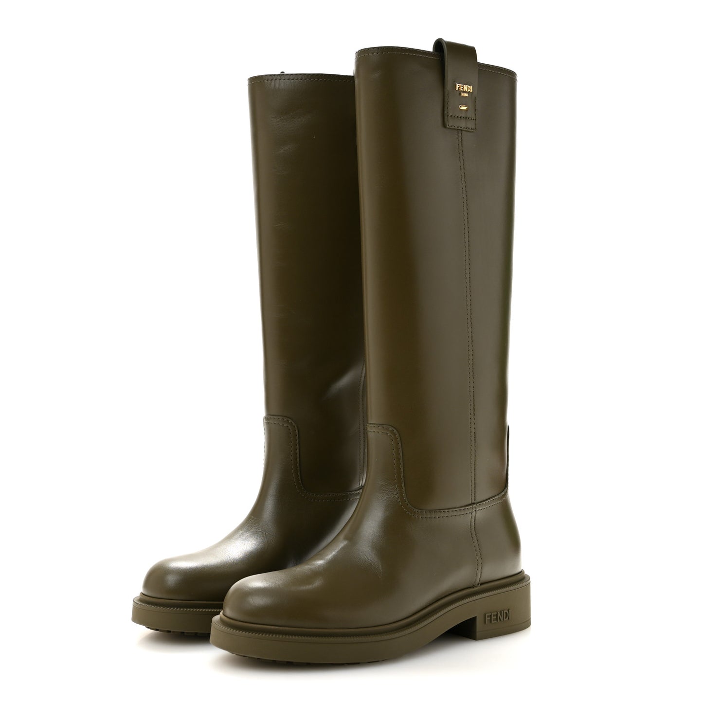 Calfskin Filo Boots 35.5 Green