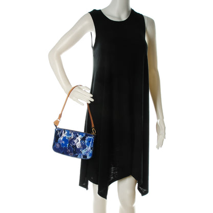 Louis Vuitton Vernis Ikat Pochette Accessories NM Grand Blue 2 of 7