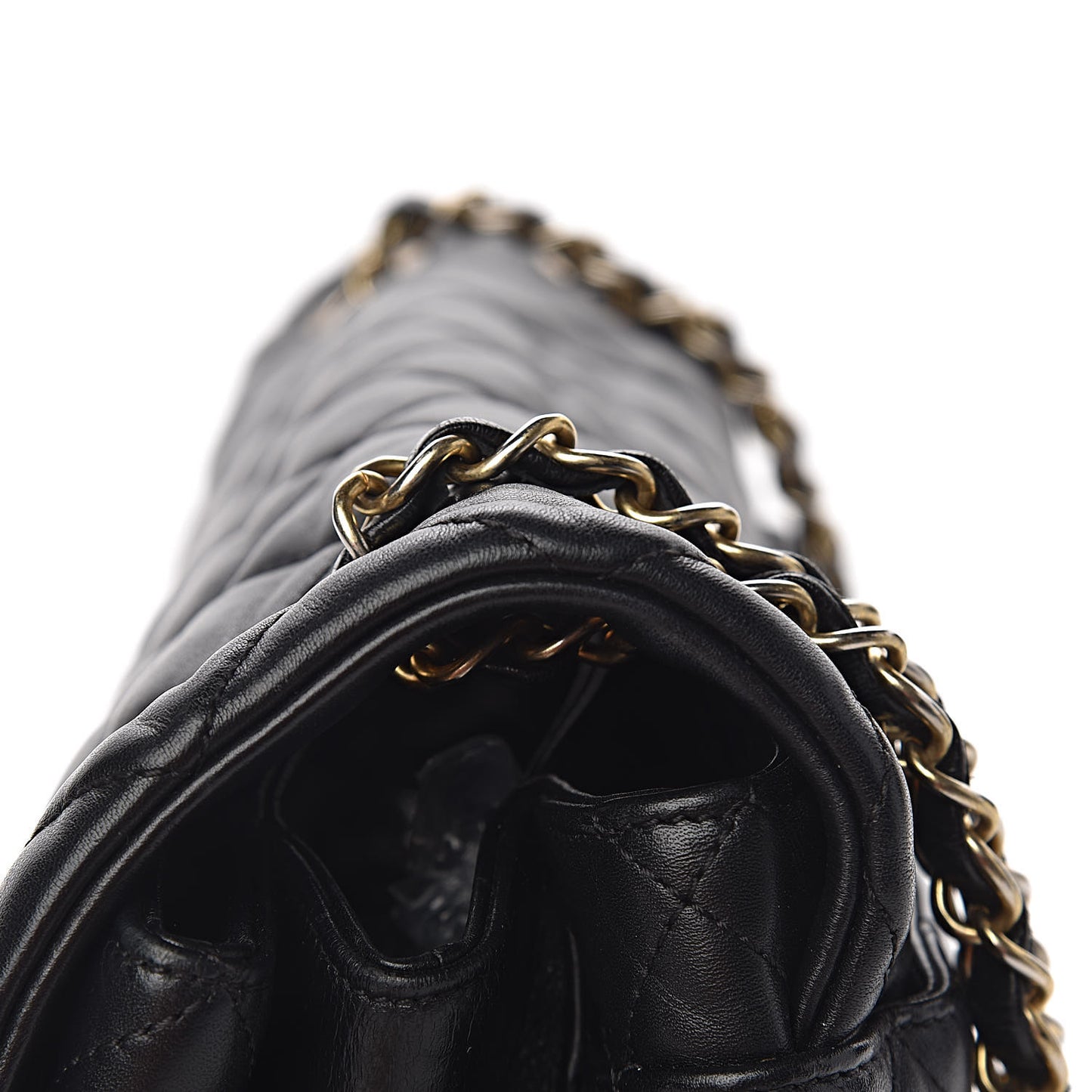Calfskin Quilted Jumbo Soft Elegance Flap Black