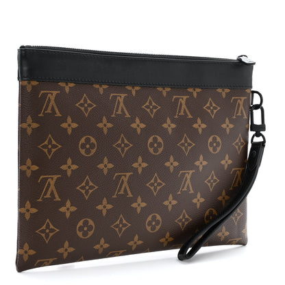 Louis Vuitton Monogram Macassar Pochette To-Go Black 3 of 9